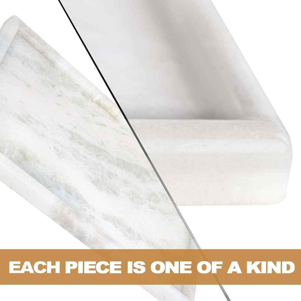 African Natural Marble Tray, 12"x7" Coffee Table Vanity/Decorative ...