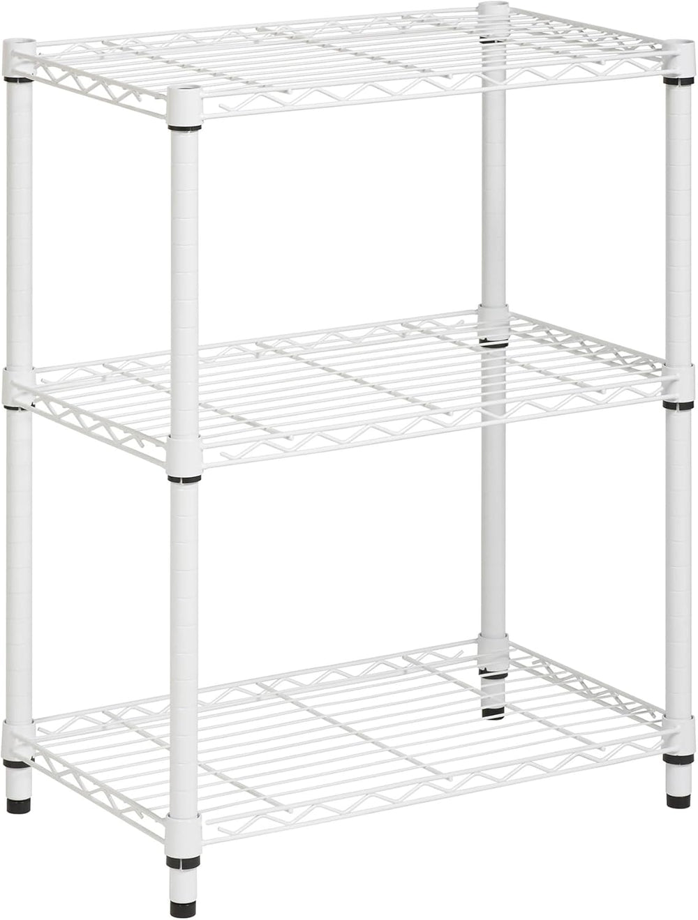 Honey-Can-Do 3-Tier White Wire Shelf, NSF, 250 lb/Shelf, 14x24x30 in