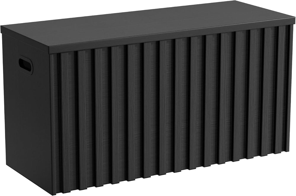 UEV Storage Bench,39.4" Wood Box, Storage Trunk with 2 Safety Hinges, Ot...