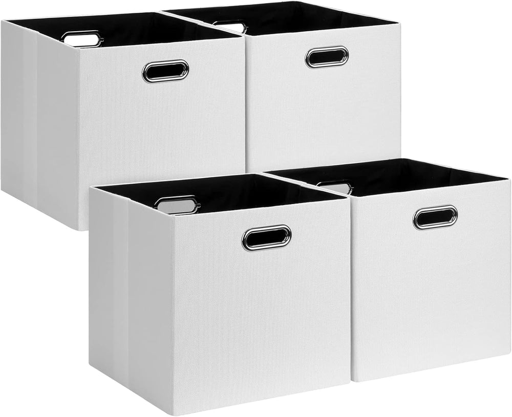 Posprica Fabric Storage Cubes, 13x13 Collapsible Storage Bins with Dual Handl...