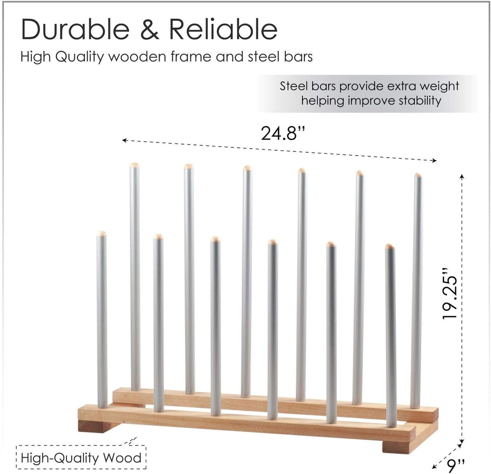 6 Pairs Birch Wood Boot Rack Free Standing Organizer, Easy to Assemble, Woode...