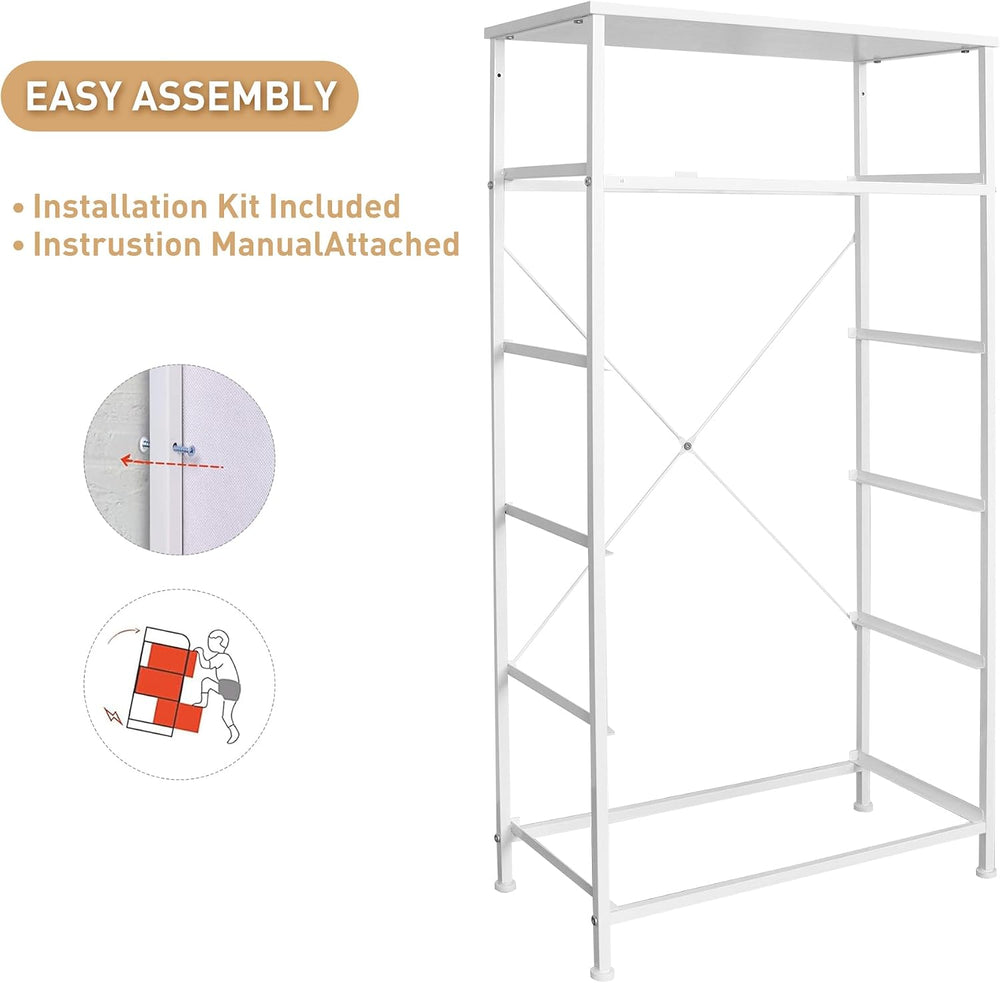 Mifuro Tall Dresser for Bedroom, Vertical Storage Organizer Tower with 6 Draw...