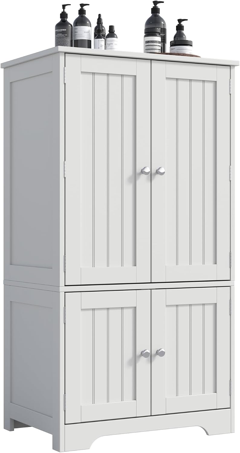 ChooChoo 43" H Pantry Cabinet with 4 Doors & 4 Door Shelves