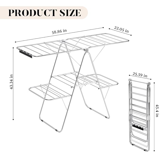 APEXCHASER Clothes Drying Rack