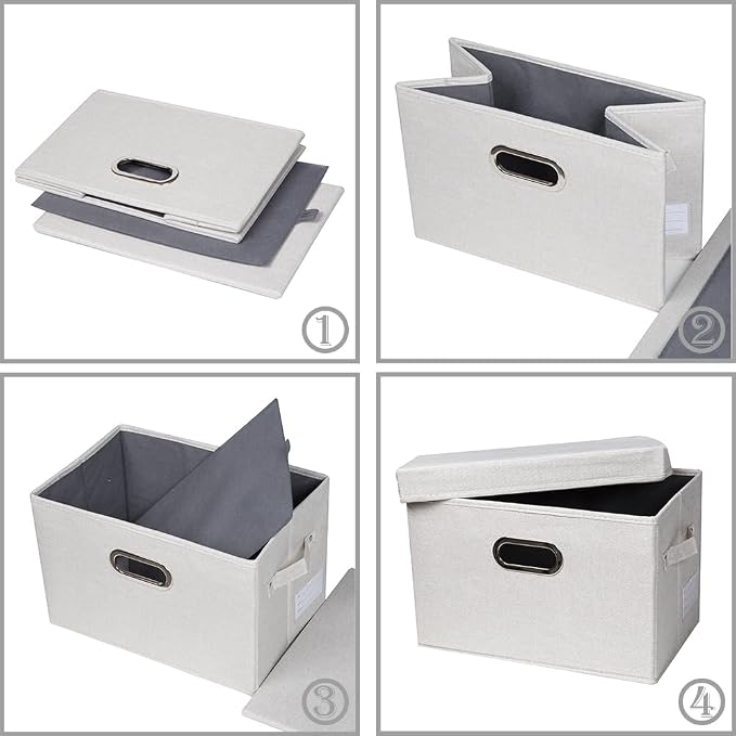 PRANDOM Large Collapsible Storage Bins