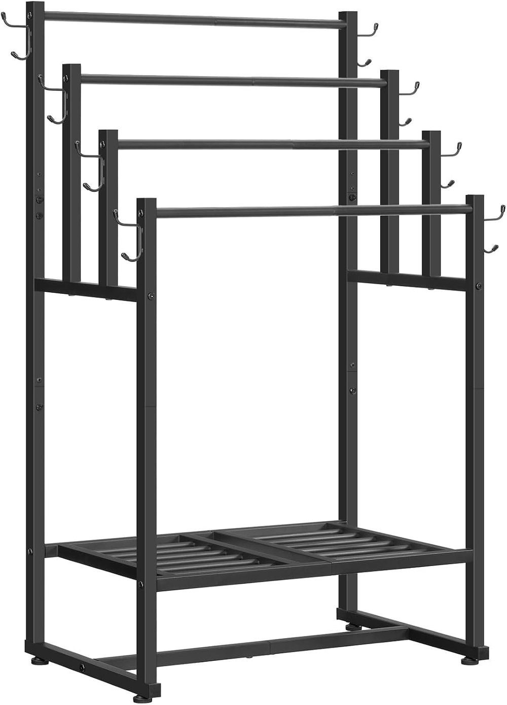 HOOBRO 4-Tier Free Standing Towel Rack for Bathroom, Blanket Rack Stand, 23.6...
