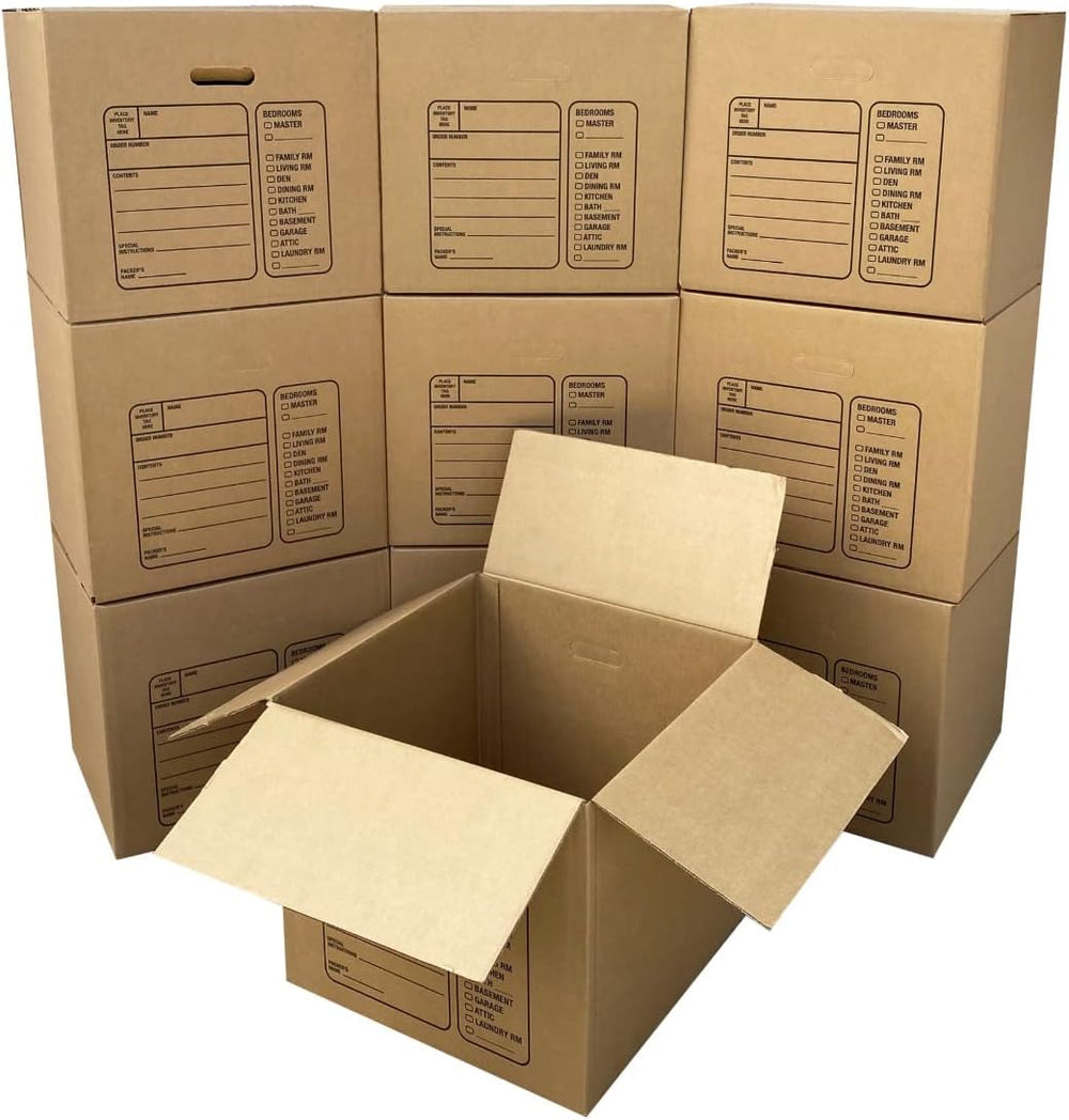 Premium Medium Moving Boxes, 18x18x16",Cardboard Box, (Pack of 10), For ...