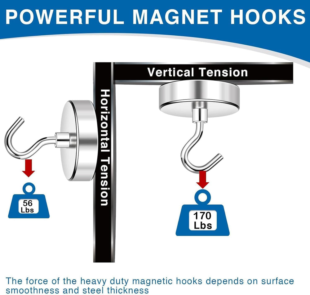 LOVIMAG Magnetic Hooks for Cruise Essentials 2026 Cabins Door 25 P - 170LBS