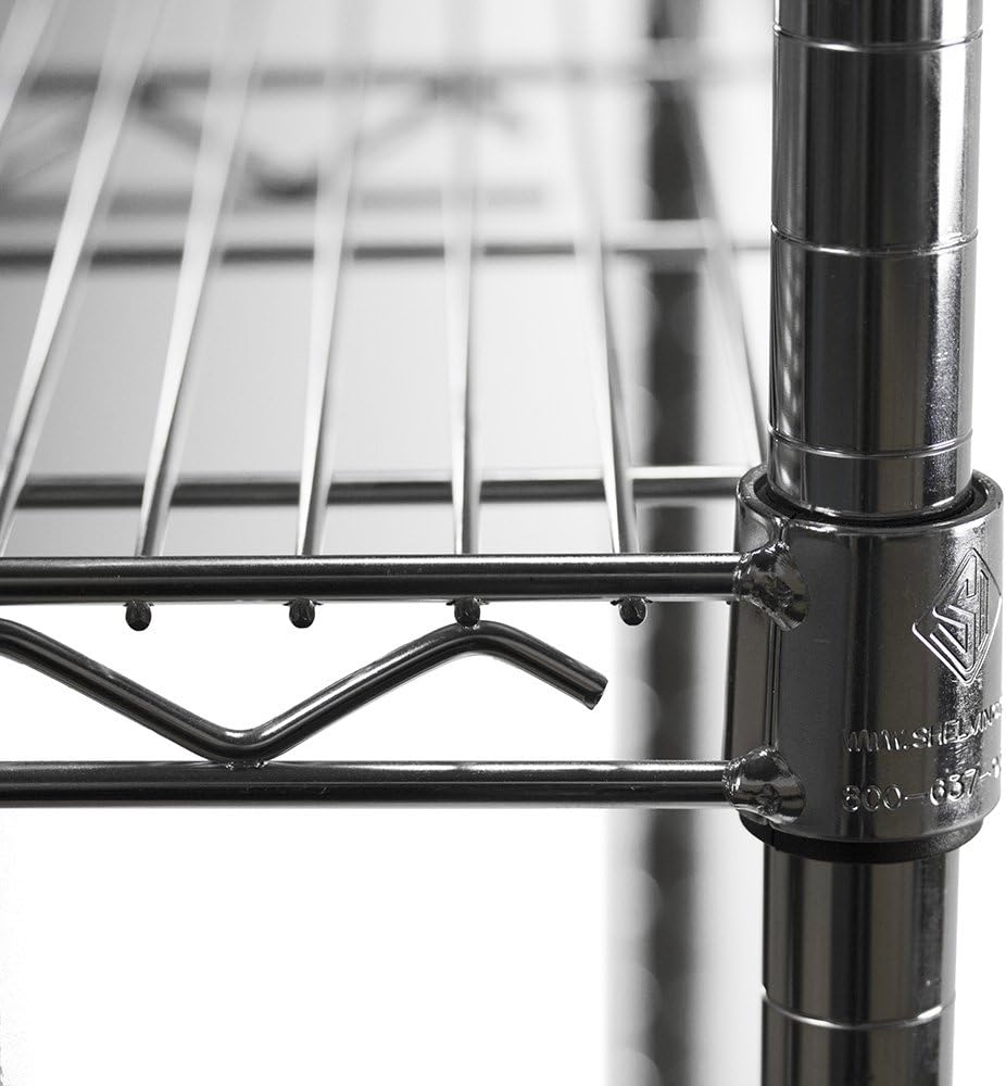 Shelving Inc.12 d x 48" w x 72" h Chrome Wire Shelving with 6 Tier ...