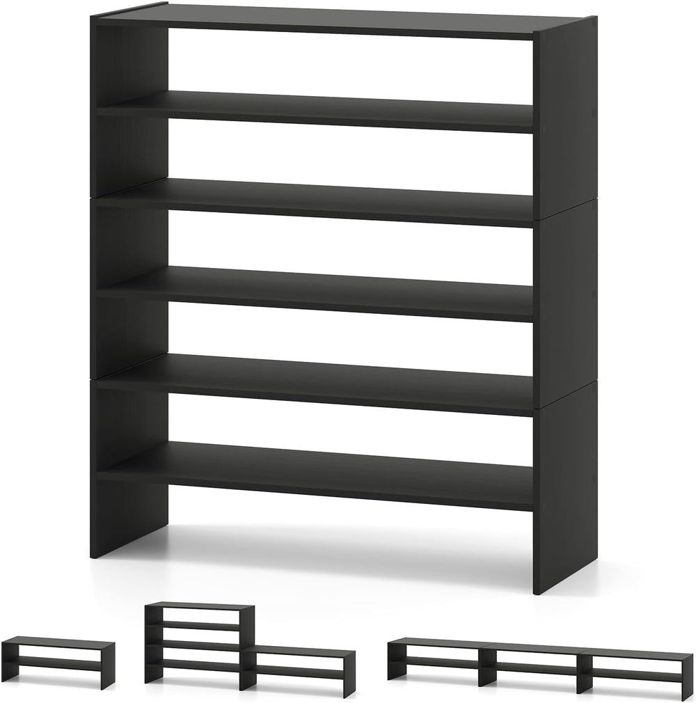 COSTWAY 6-Tier Shoe Rack, Extra Wide Shoe Shelf Organizer