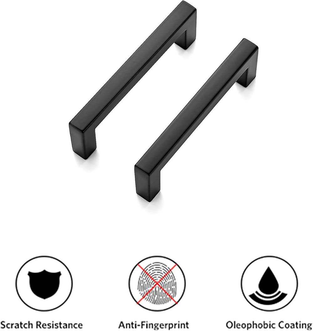 Ravinte Matte Black Cabinet Handles Solid Cabinet Pulls, 3 Inch CC, 35 Pack
