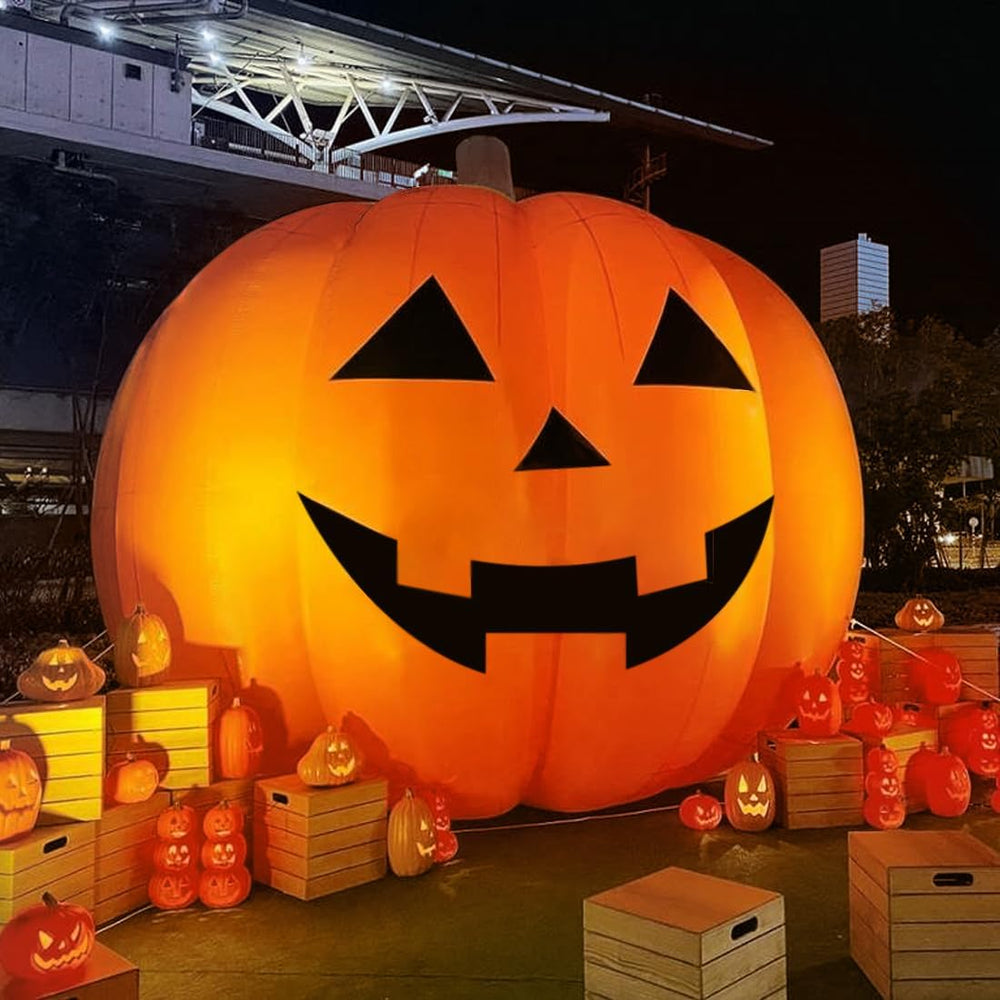 Giant 15Ft Halloween Inflatables Pumpkin Decorations, Blow Up Yard Decoration...