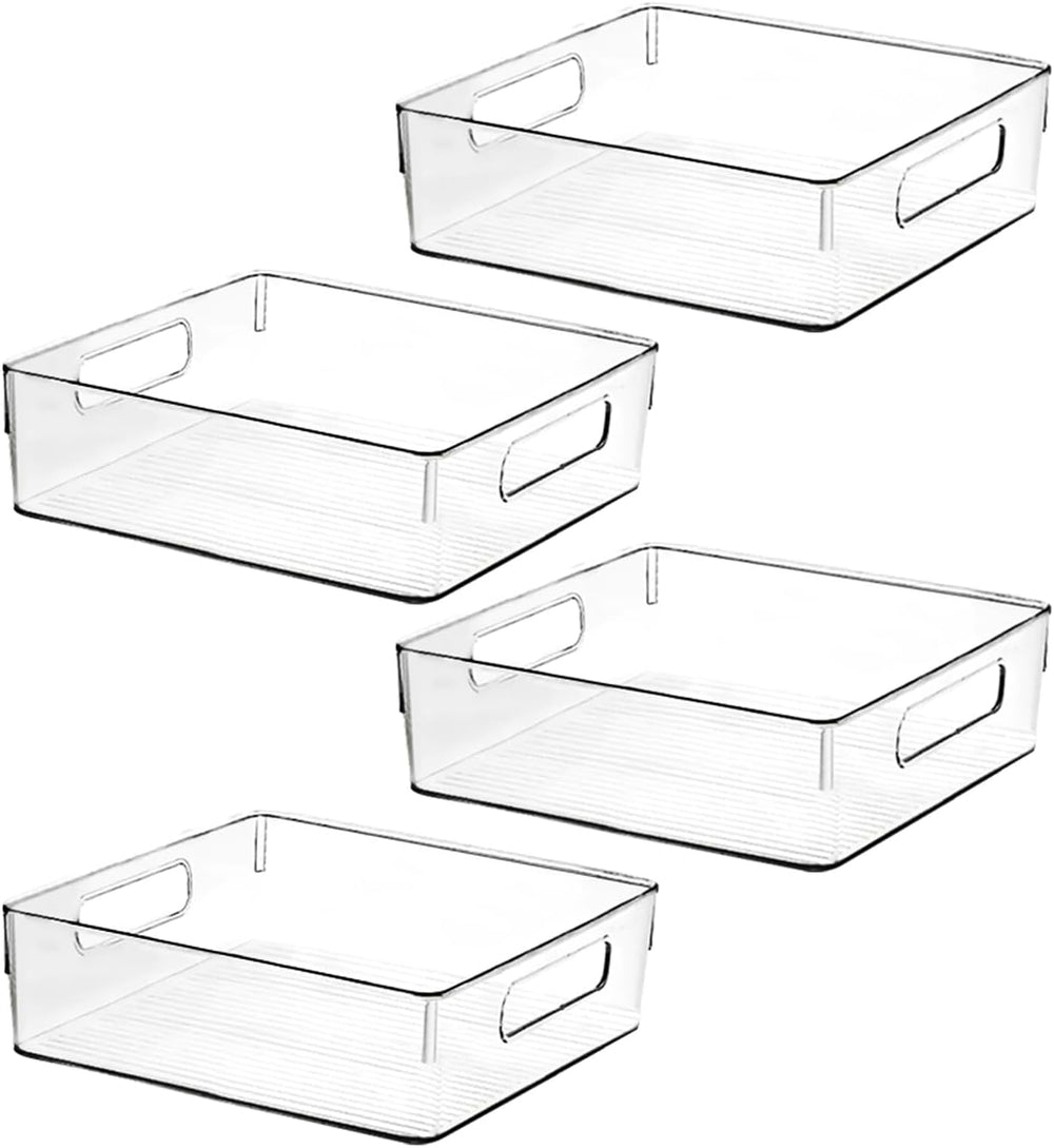 Clear Plastic Storage Bins, Pantry Organizers and Storage, Kitchen Organizati...