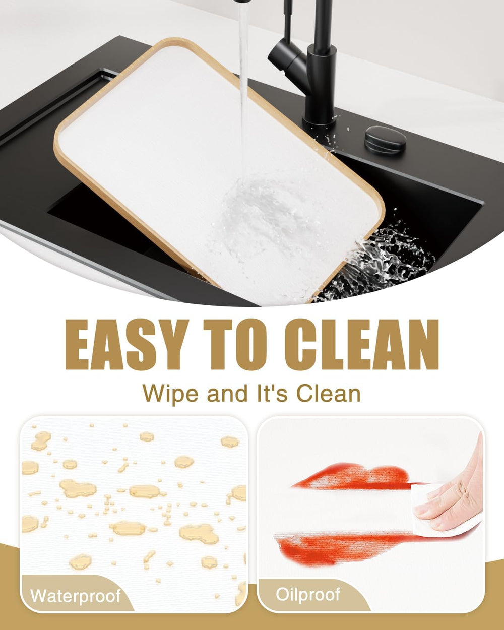 Drawer and Shelf Liners for Kitchen Cabinets Non-Adhesive