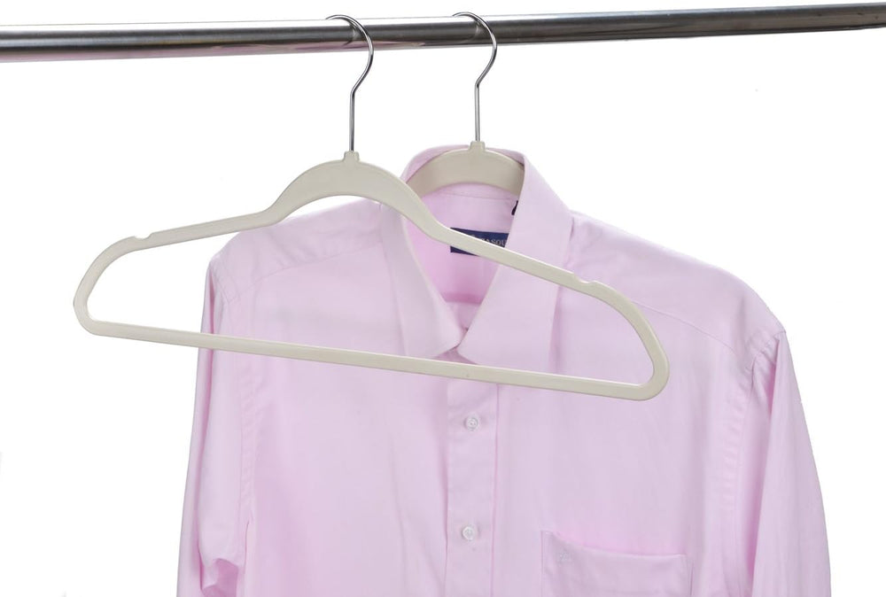 Quality Hangers Multi Pack Slim Plastic Hangers for Clothes - Sturdy Non-Velv...