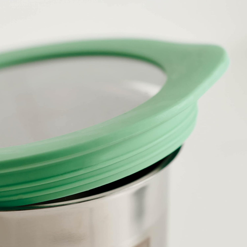 Tramontina 4-Pc Food Storage Containers with Silicone Lids - Mint Green