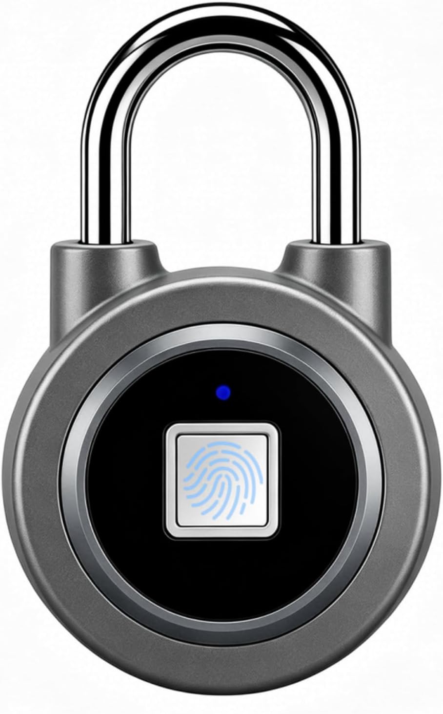 Fingerprint Padlock Gym Lock for Locker, Smart Padlock Finger Print Lock with...
