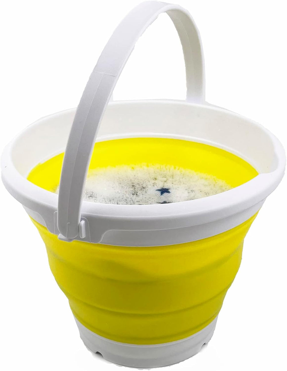 SAMMART 5.5L (1.4 Gallon) Set of 2 Collapsible Plastic Bucket - Foldable Roun...