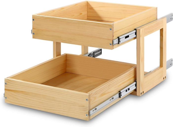 Mulush Pull Out Cabinet Organizer 23''W×21''D×16''H Slide Out Drawer