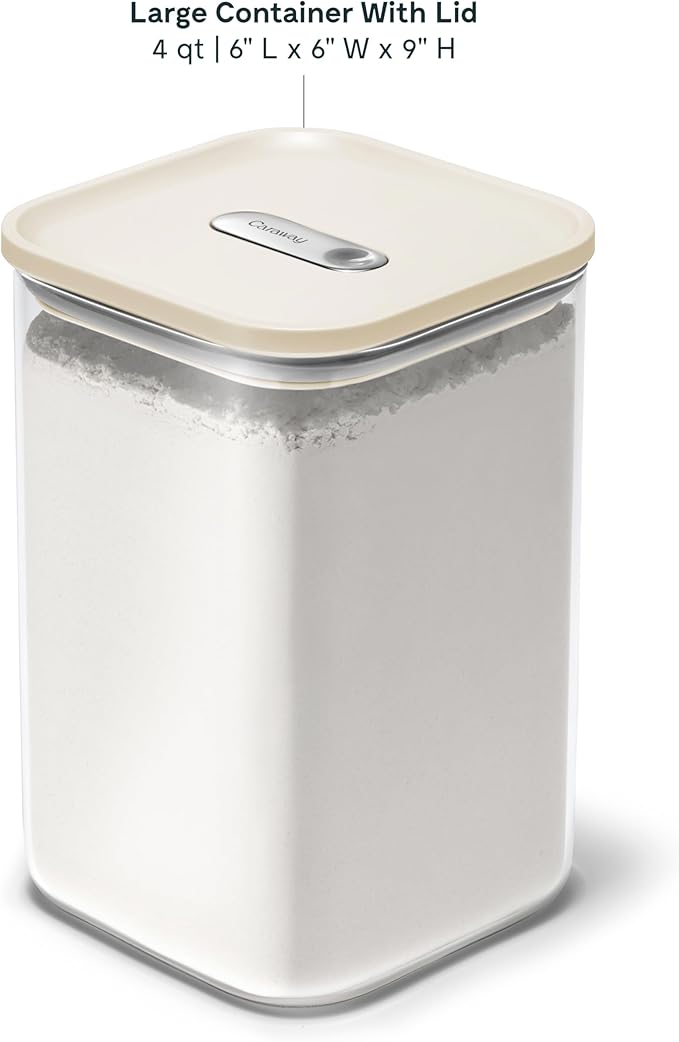 Caraway 4qt Glass Airtight Food Storage Container
