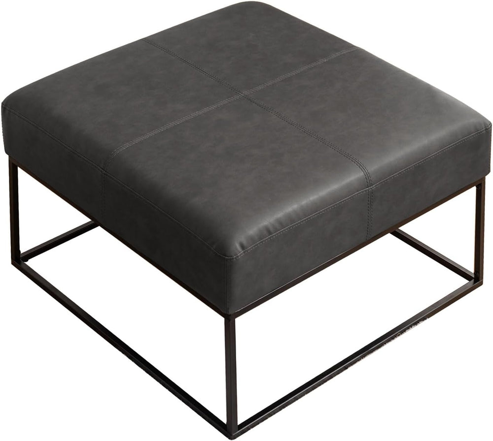 Modern Square Coffee Table, Farmhouse Ottoman for Living Room, Large Vintage ...