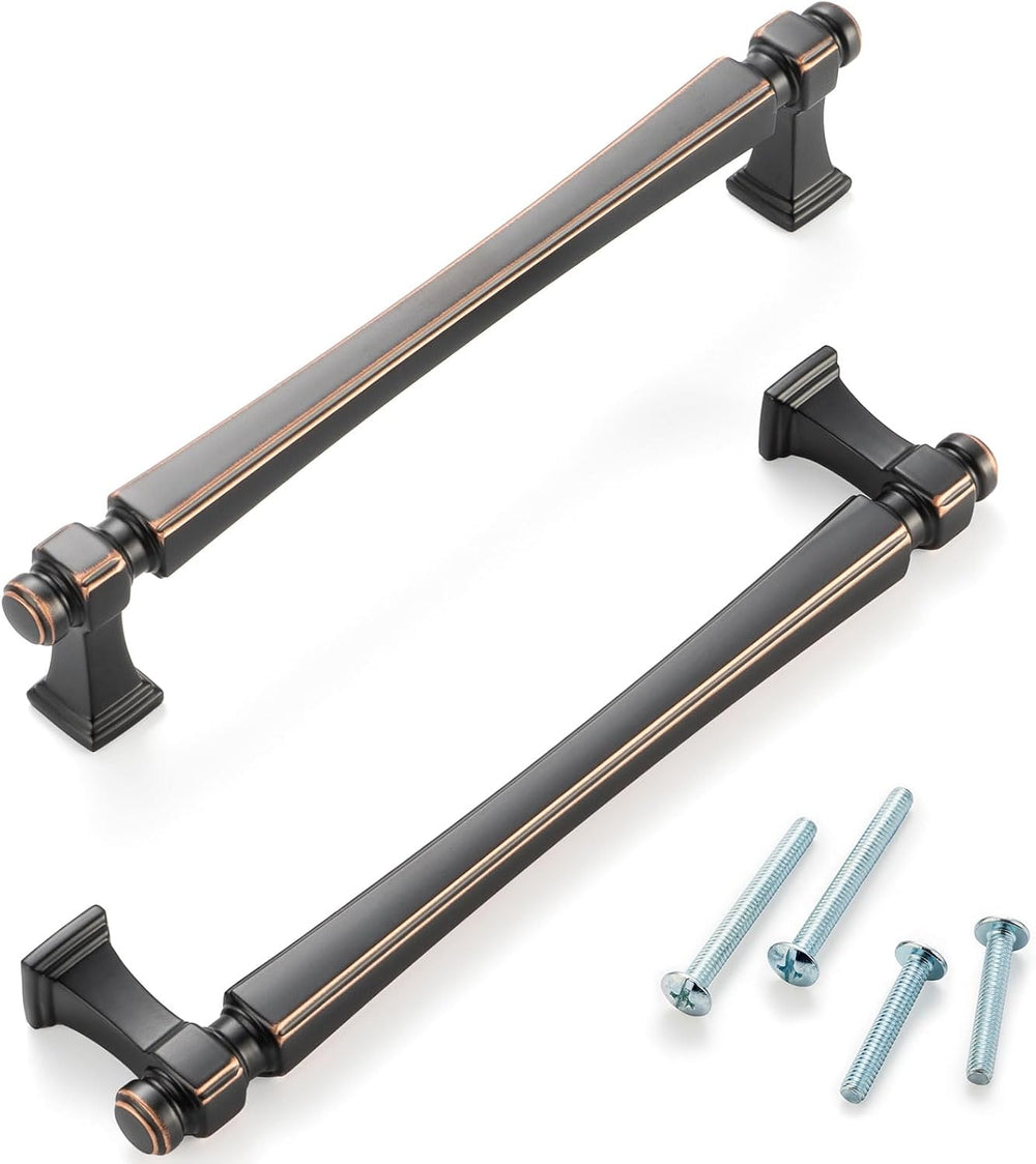 5 Inch Oil Rubbed Bronze Cabinet Pulls 10 Pack French Style P2501