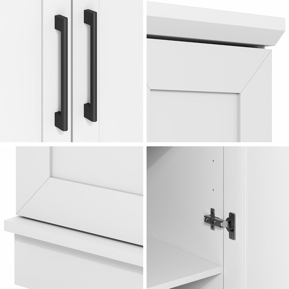 Furinno Robin Storage Cabinet, 5-Tier Pantry Cabinet with Adjustable Shelves,...