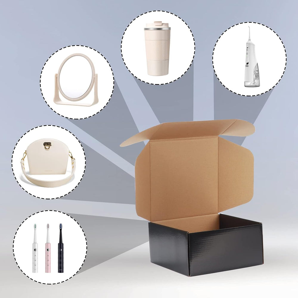 EXYGLO Shipping Cardboard Boxes for Small Business, Packing and Mailing, 8x8x...