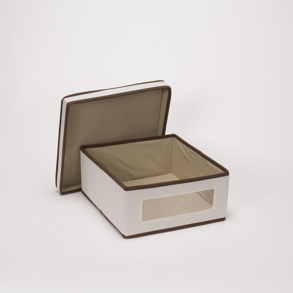 Household Essentials Vision Storage Box 3 Piece Set, Storage Box with Window,...