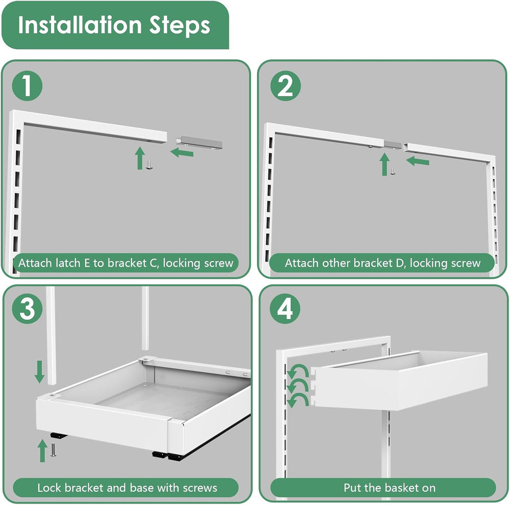 REALINN Expandable Under Sink Organizer with 6-Level Height Adjustment