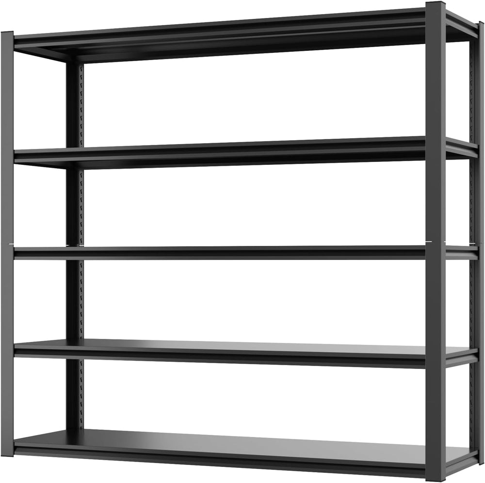 Homdox 48”W Garage Shelving, 3000LBS Heavy Duty Storage Shelves, 5 Tier Adjus...