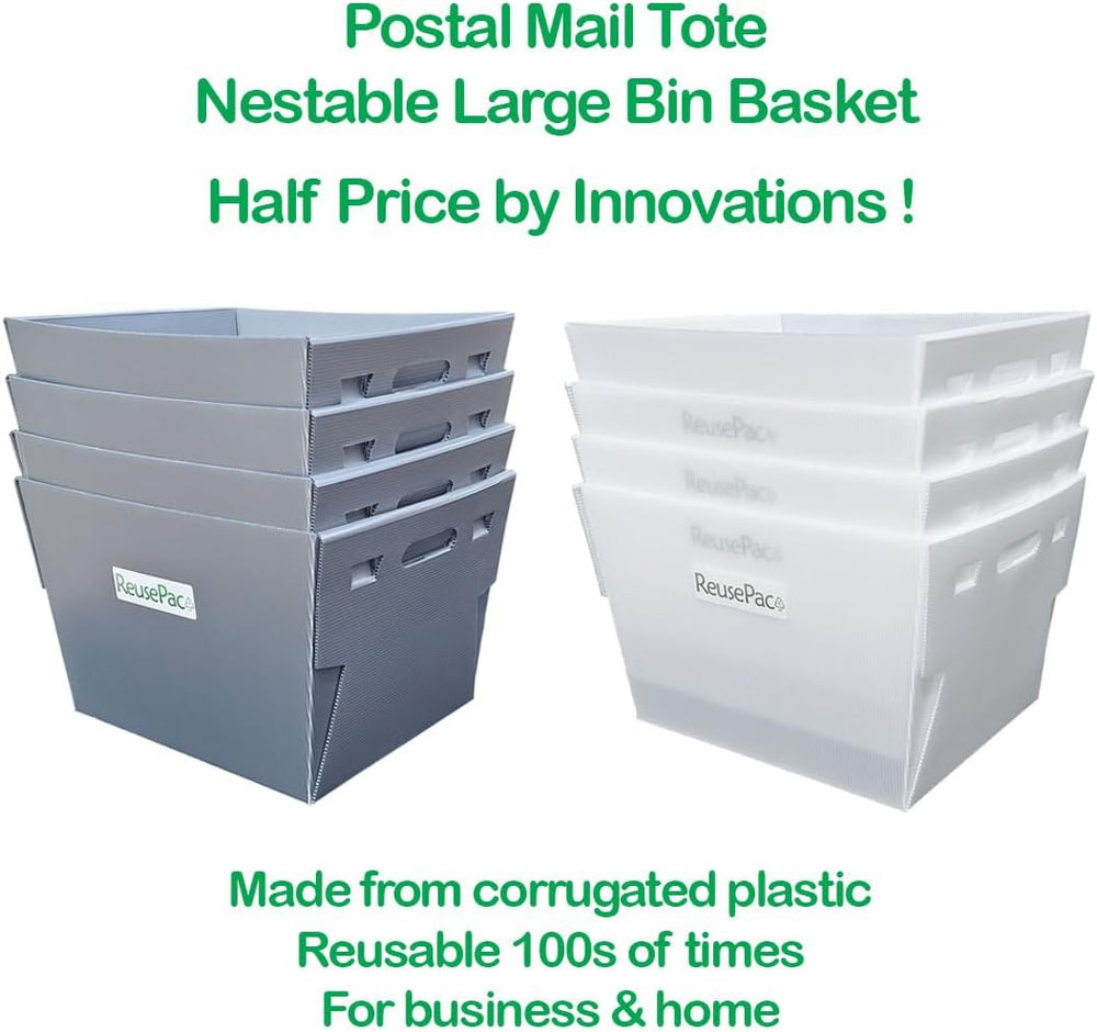 Postal Mail Tote Nestable Box, Storage Bin, Container, Basket, Organizer for ...