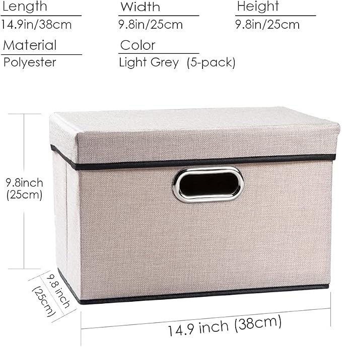 PRANDOM Foldable Storage Bin