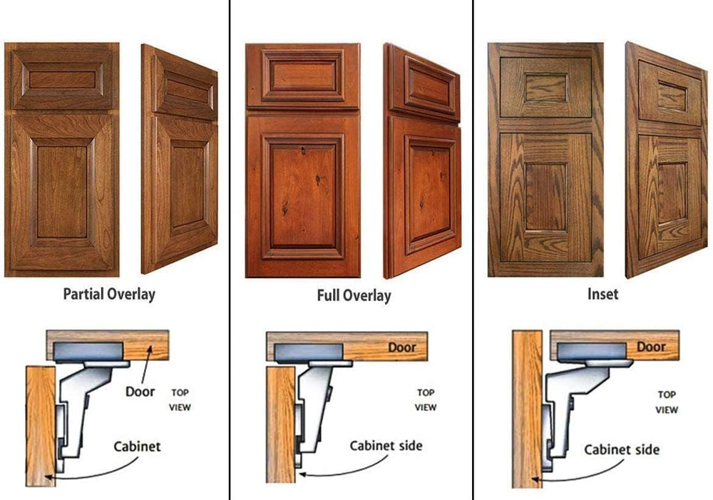 Berta, 40-Pack Half Overlay 110° Soft-Close Frameless Cabinet Hinges
