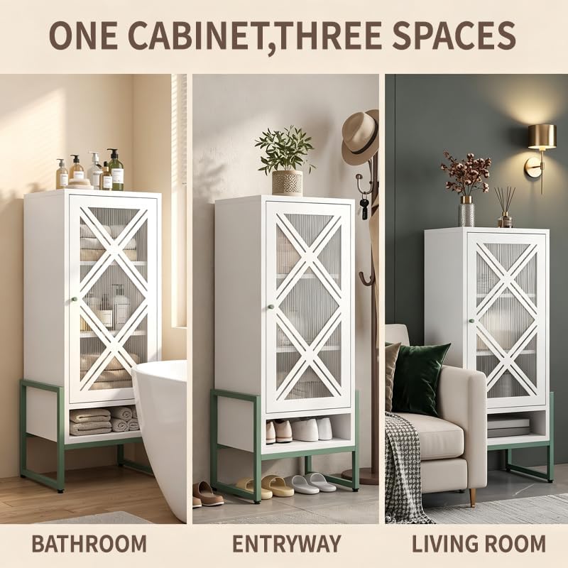 Outdoor Metal Storage Cabinet (W17.98 × D13.8 × H42.5)