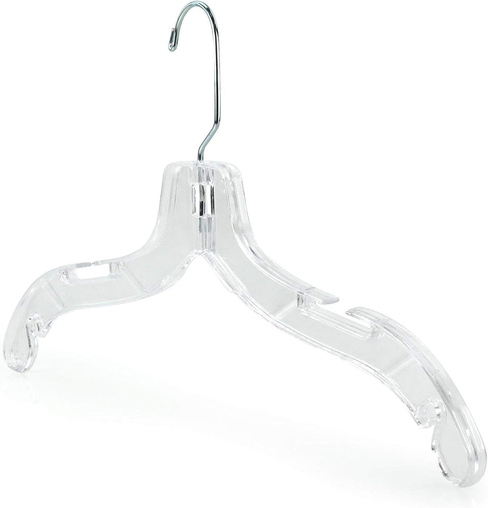 Only Hangers Pack of 15 Clear Plastic Clothes Coat Hangers with Strong Swivel...