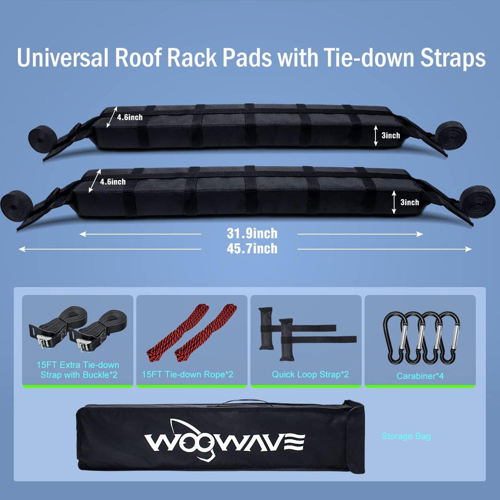 Premium Kayak Roof Rack Pads Universal Soft Car Roof Rack Carrier