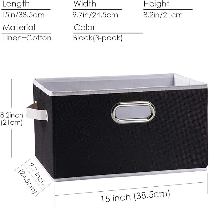 PRANDOM Large Collapsible Storage Bins