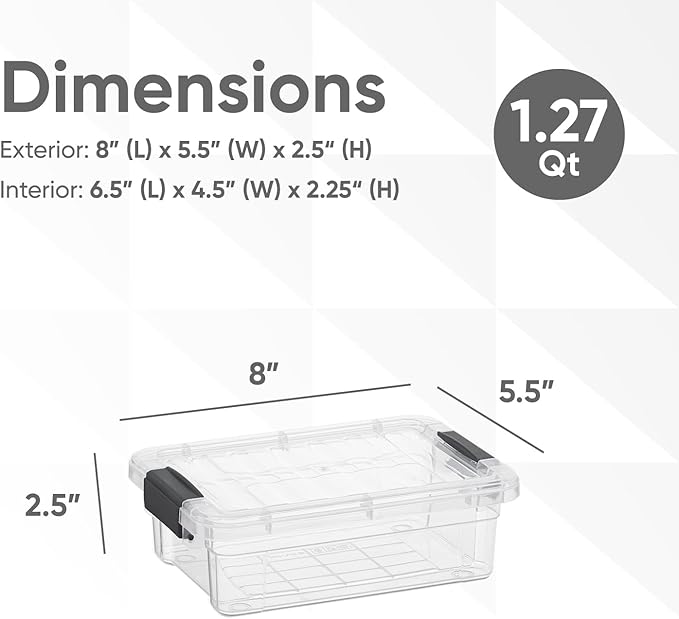 Superio Clear Storage Boxes