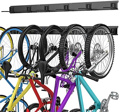TORACK Bike Storage Rack, 6 Bike Rack Wall Mount Home and Garage Organizer
