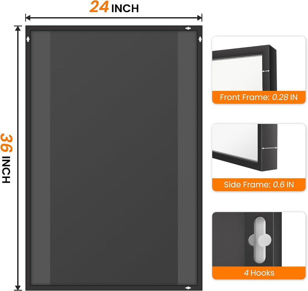 Bathroom Vanity Mirror for Wall 2Pack 36"x24" Bathroom Mirror for O...