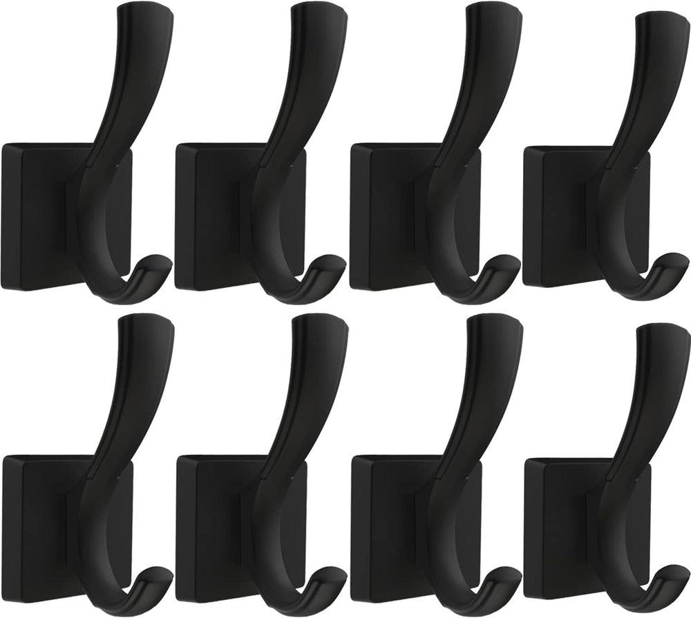 TOFIIGREM Black Wall Hooks Coat Hook, Towel Hooks Robe Hook for Bathroom, Ent...