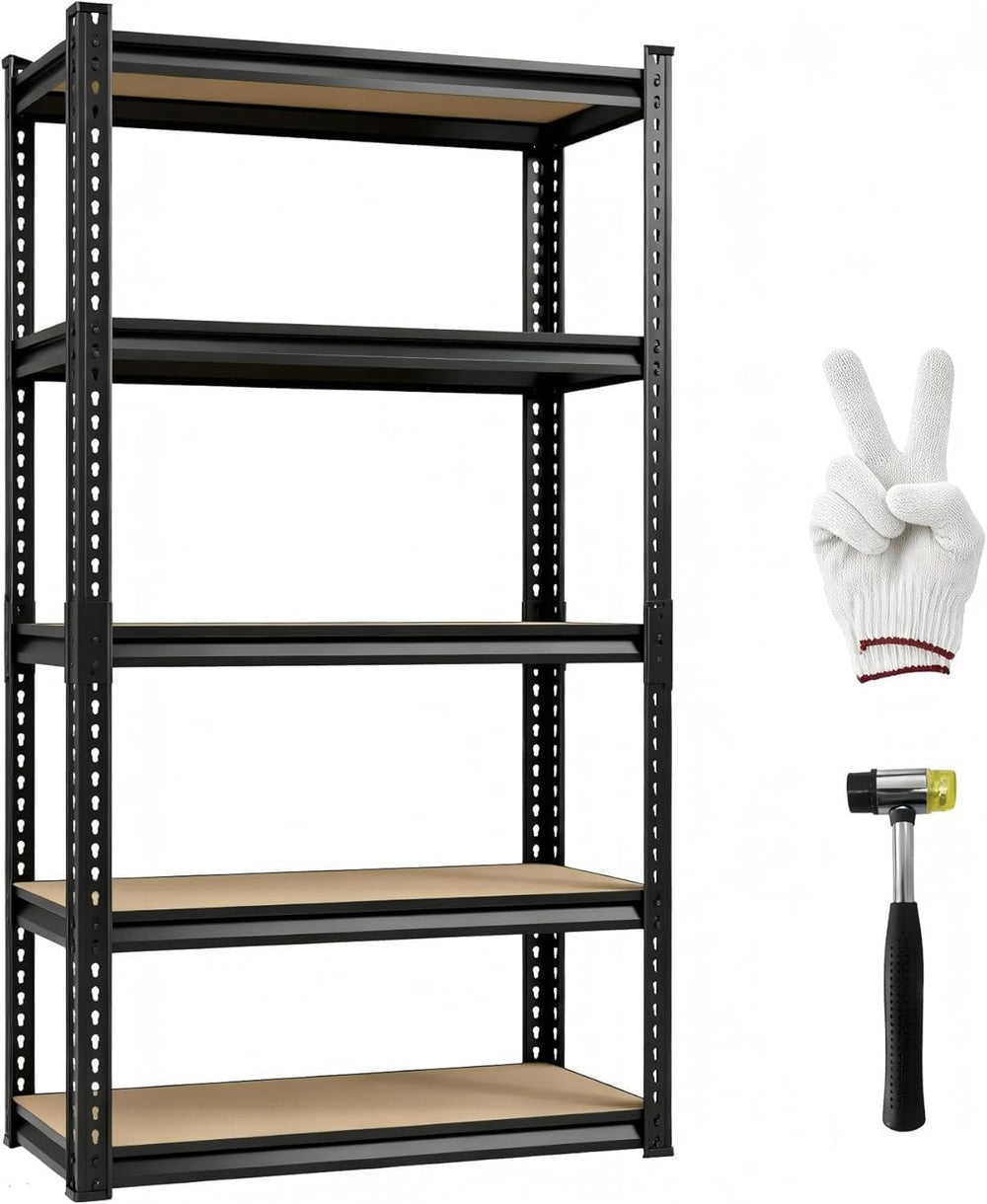 2025LBS Heavy Duty Garage Shelving 5-Tier Garage Storage Shelves