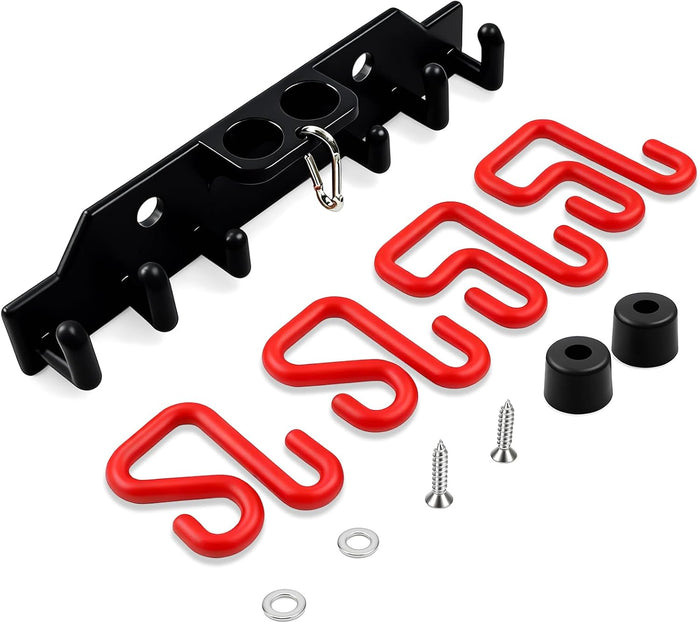 Lineman Tool Board, Line Work Bucket Accessories with 2PCS 3" and2 PCS 2" Aerial Bucket Hooks, Truck Hook Organizer for Heavy Duty Trucks Tool and Lineman