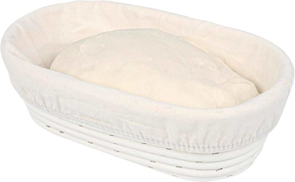 Restaurantware 9 3/4 In Oval Rattan Banneton Proofing Baskets, 1 Count