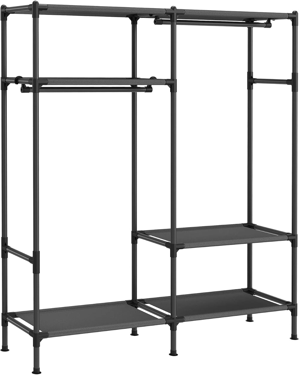SONGMICS Heavy Duty Clothes Rack, 65 Inch Freestanding Portable Wardrobe with...