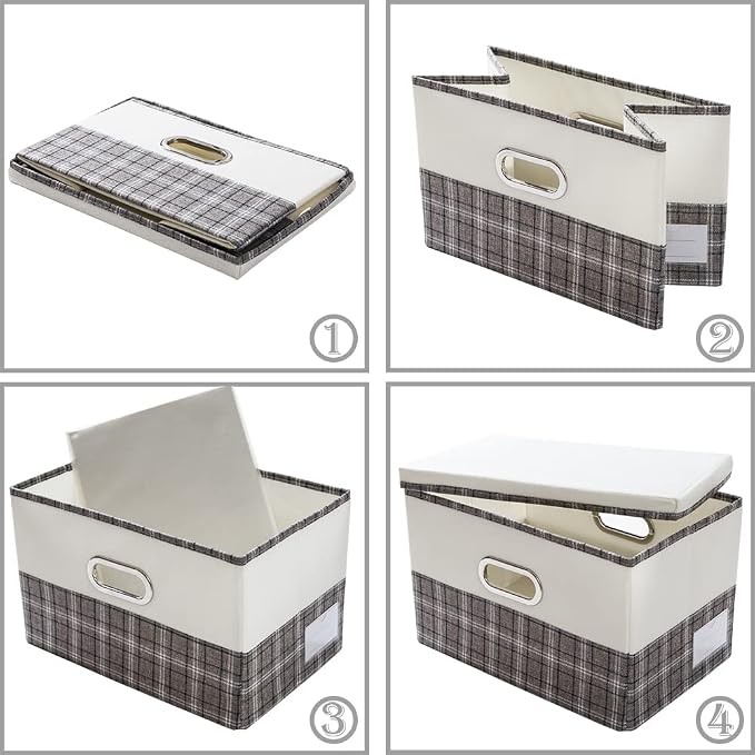 PRANDOM Large Collapsible Storage Bins
