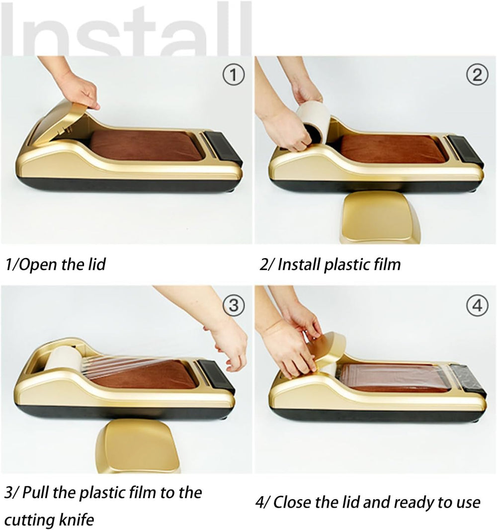 Dxcaicc Automatic Shoe Covers Dispenser,Waterproof Shoe Covers Machine with 3...