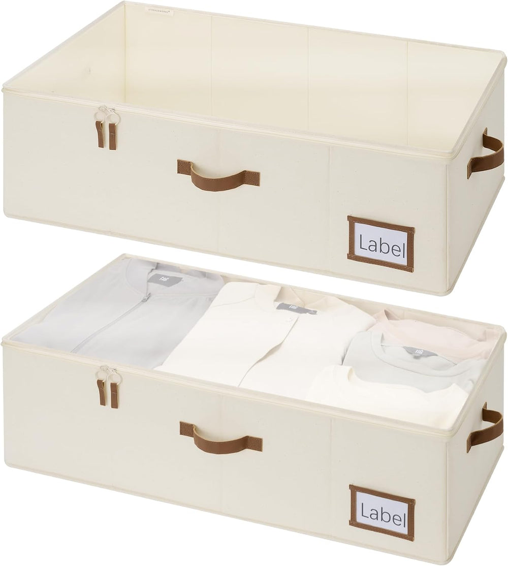 StorageWorks Under Bed Storage Bins, 90L Clothes Organizer