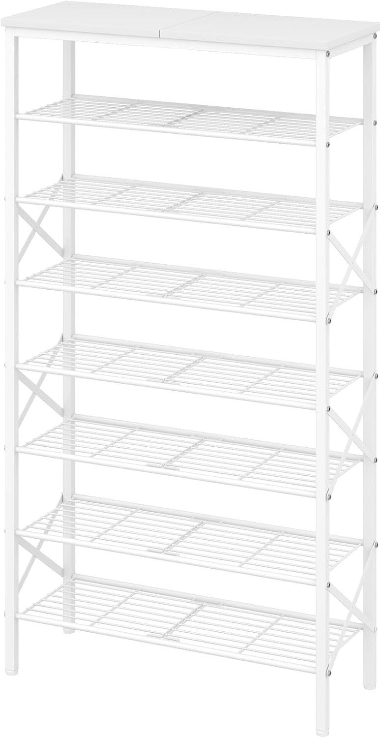 YATINEY 8 Tier Shoe Rack, Shoe Storage Organizer, Large Capacity Shoe Shelf H...